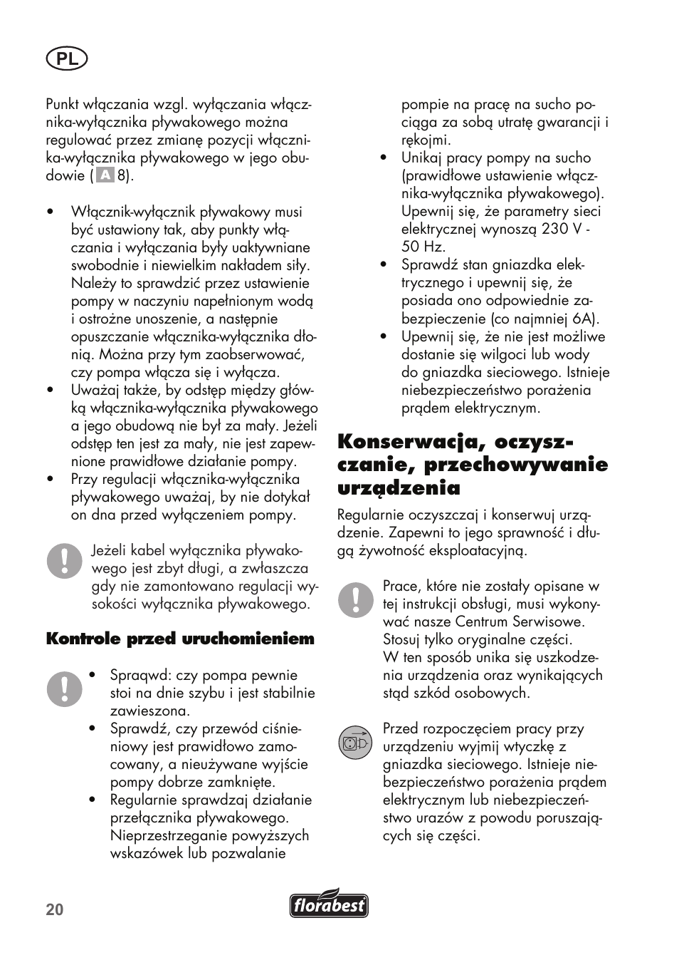 Florabest FTS 1100 B2 User Manual | Page 20 / 78