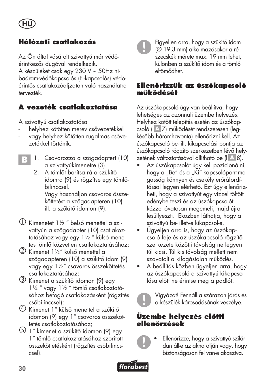 Florabest FTS 1100 B2 User Manual | Page 30 / 78