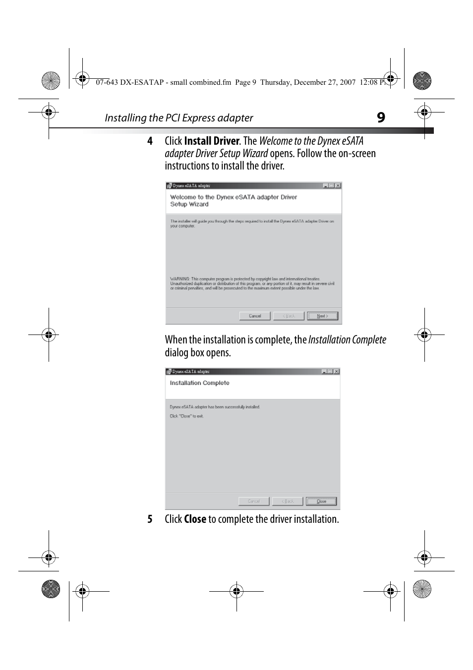Dynex DX-ESATAP User Manual | Page 9 / 52