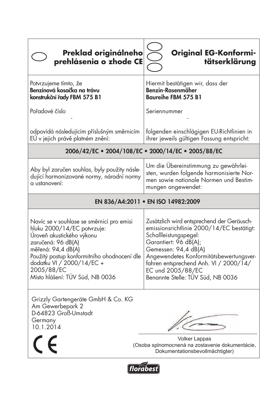 Florabest FBM 575 B1 User Manual | Page 107 / 112
