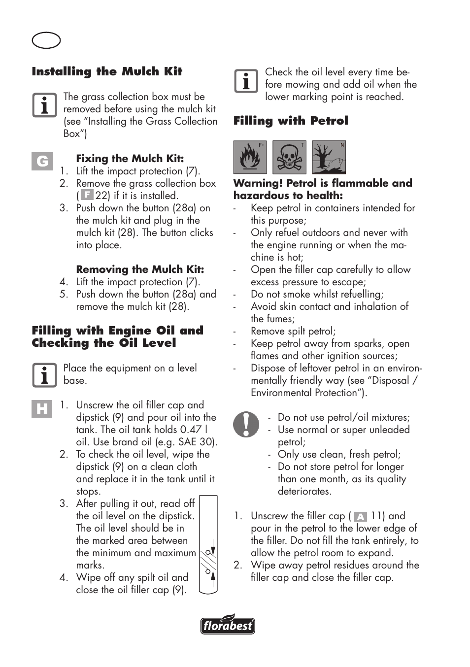 Florabest FBM 575 B1 User Manual | Page 14 / 112