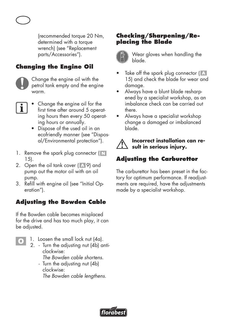 Florabest FBM 575 B1 User Manual | Page 18 / 112