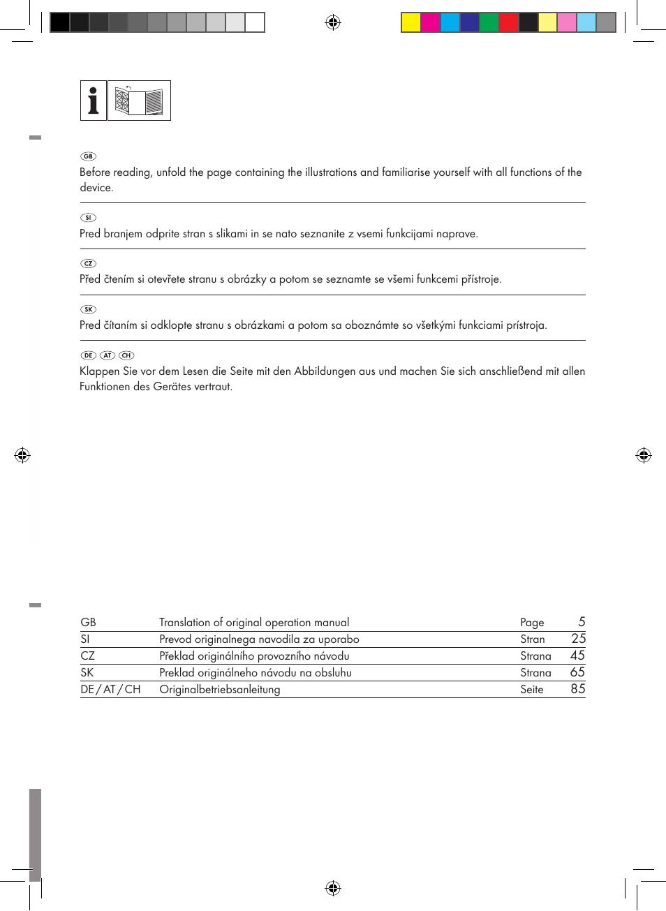 Florabest FBM 575 B1 User Manual | Page 2 / 112