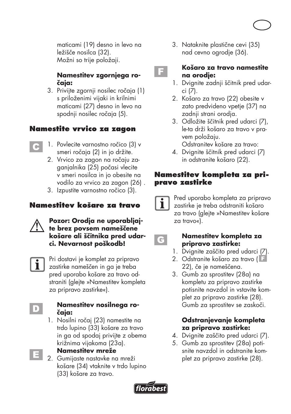 Florabest FBM 575 B1 User Manual | Page 33 / 112