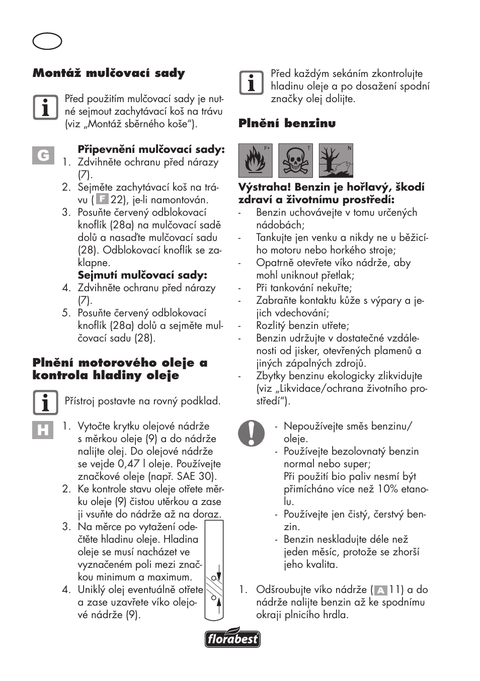 Florabest FBM 575 B1 User Manual | Page 54 / 112