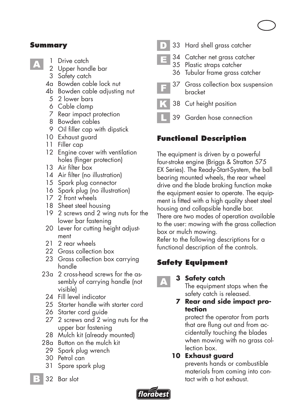 Florabest FBM 575 B1 User Manual | Page 7 / 112