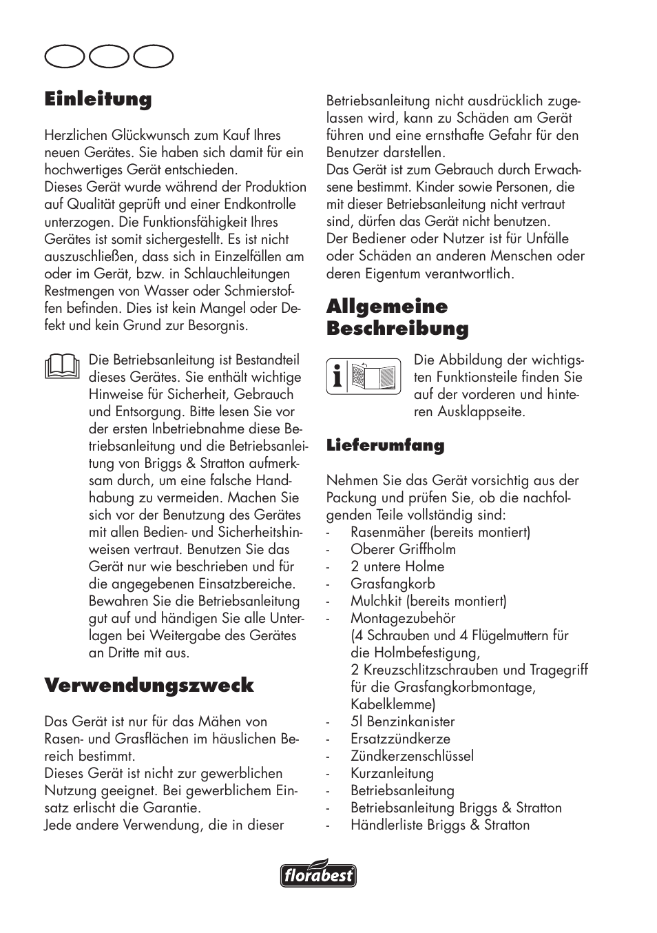 Einleitung, Verwendungszweck, Allgemeine beschreibung | De at ch | Florabest FBM 575 B1 User Manual | Page 86 / 112