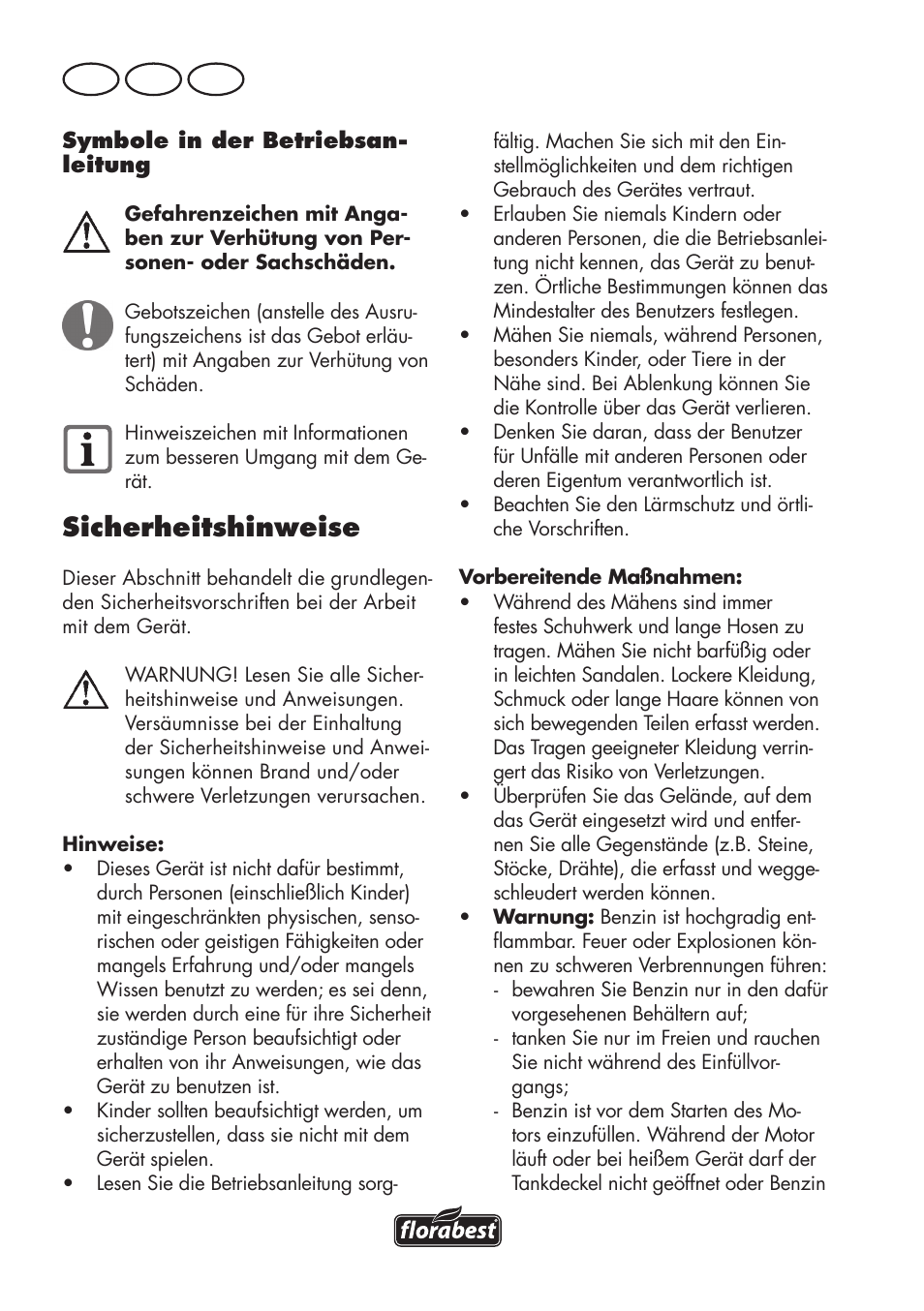 Sicherheitshinweise, De at ch | Florabest FBM 575 B1 User Manual | Page 90 / 112