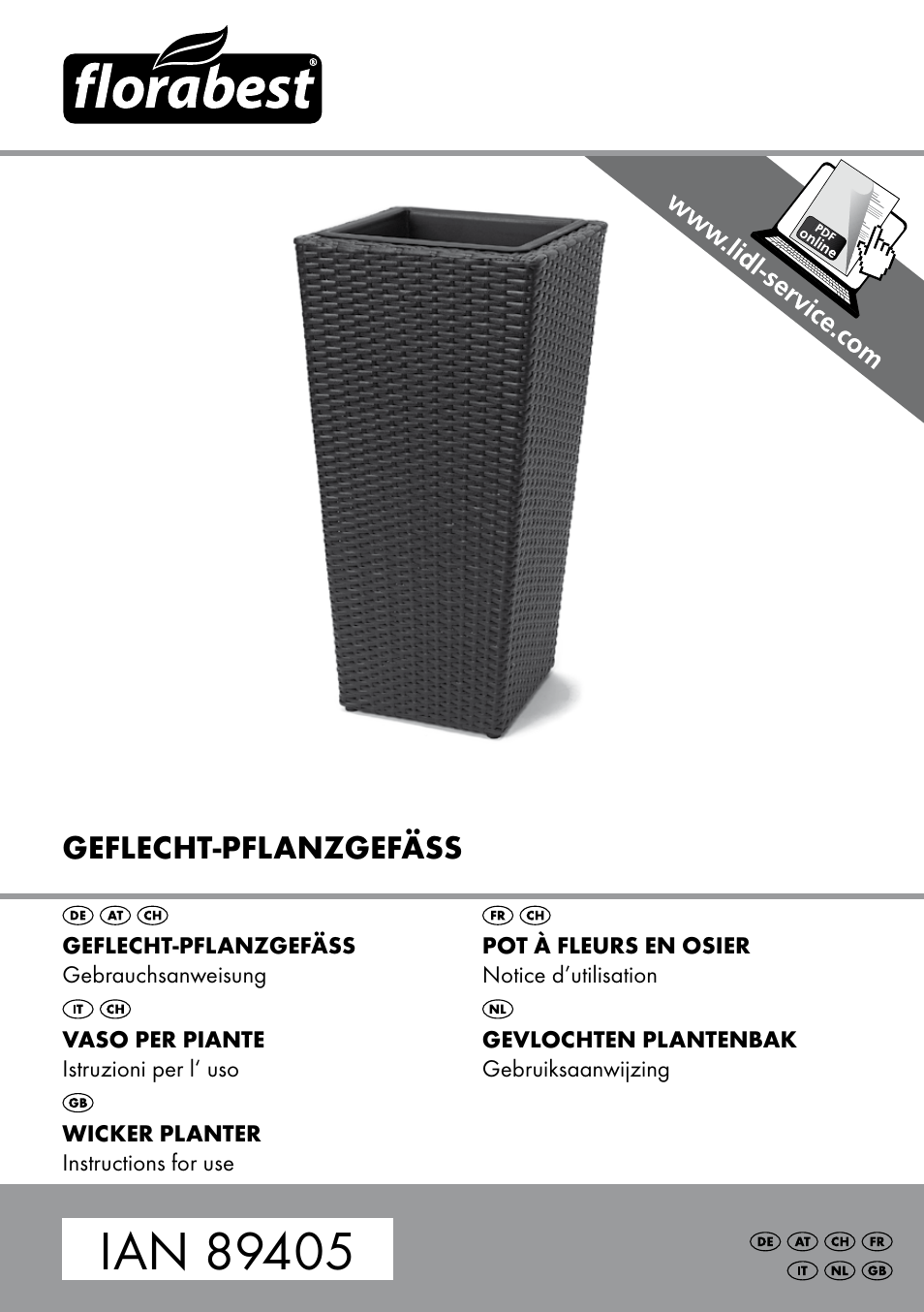 Florabest GP-1790 User Manual | 16 pages