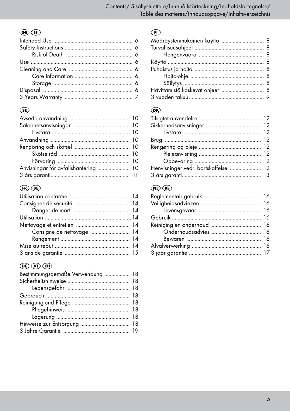 Florabest GP-1790 User Manual | Page 5 / 20