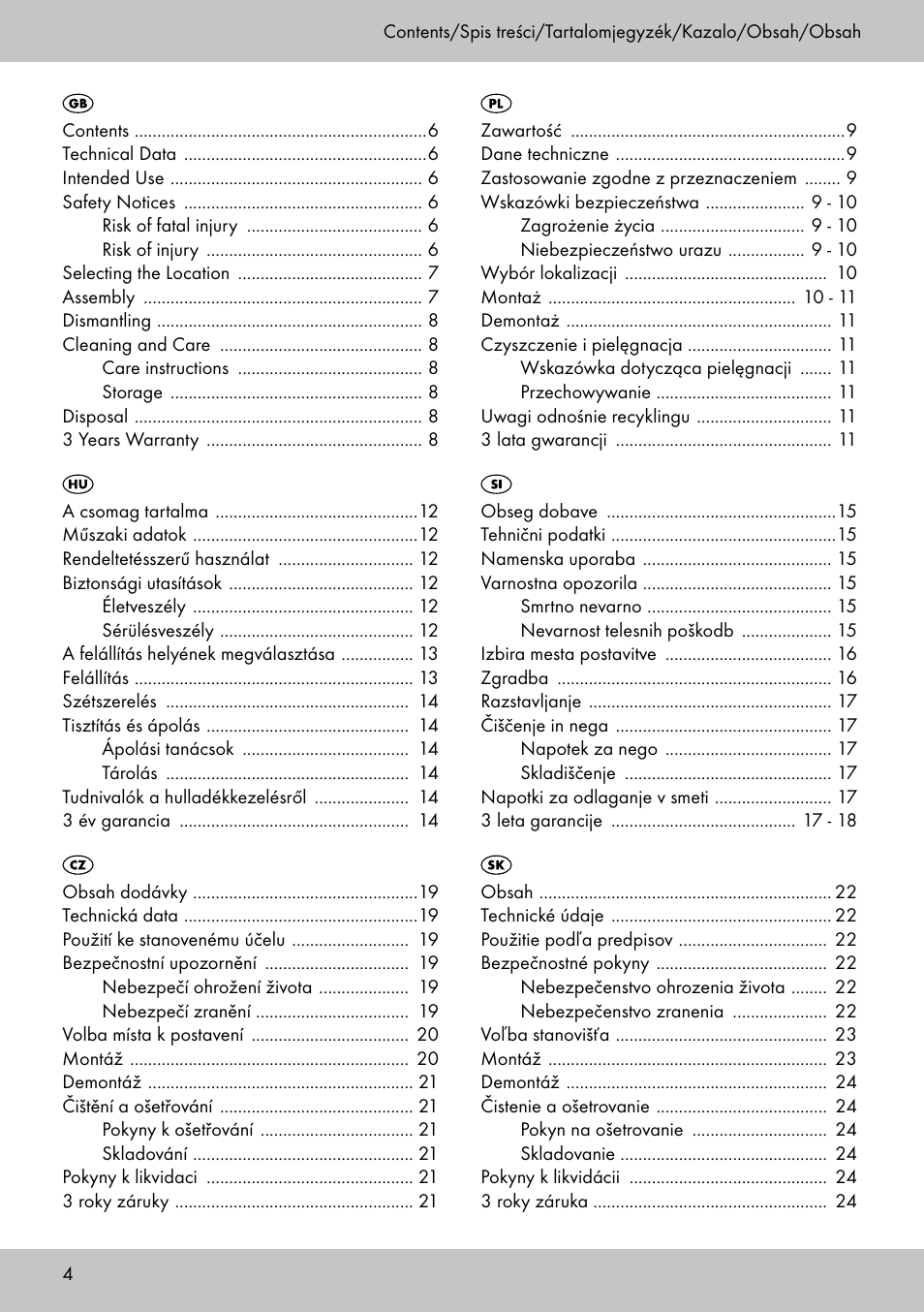 Florabest PA-1577 User Manual | Page 4 / 30