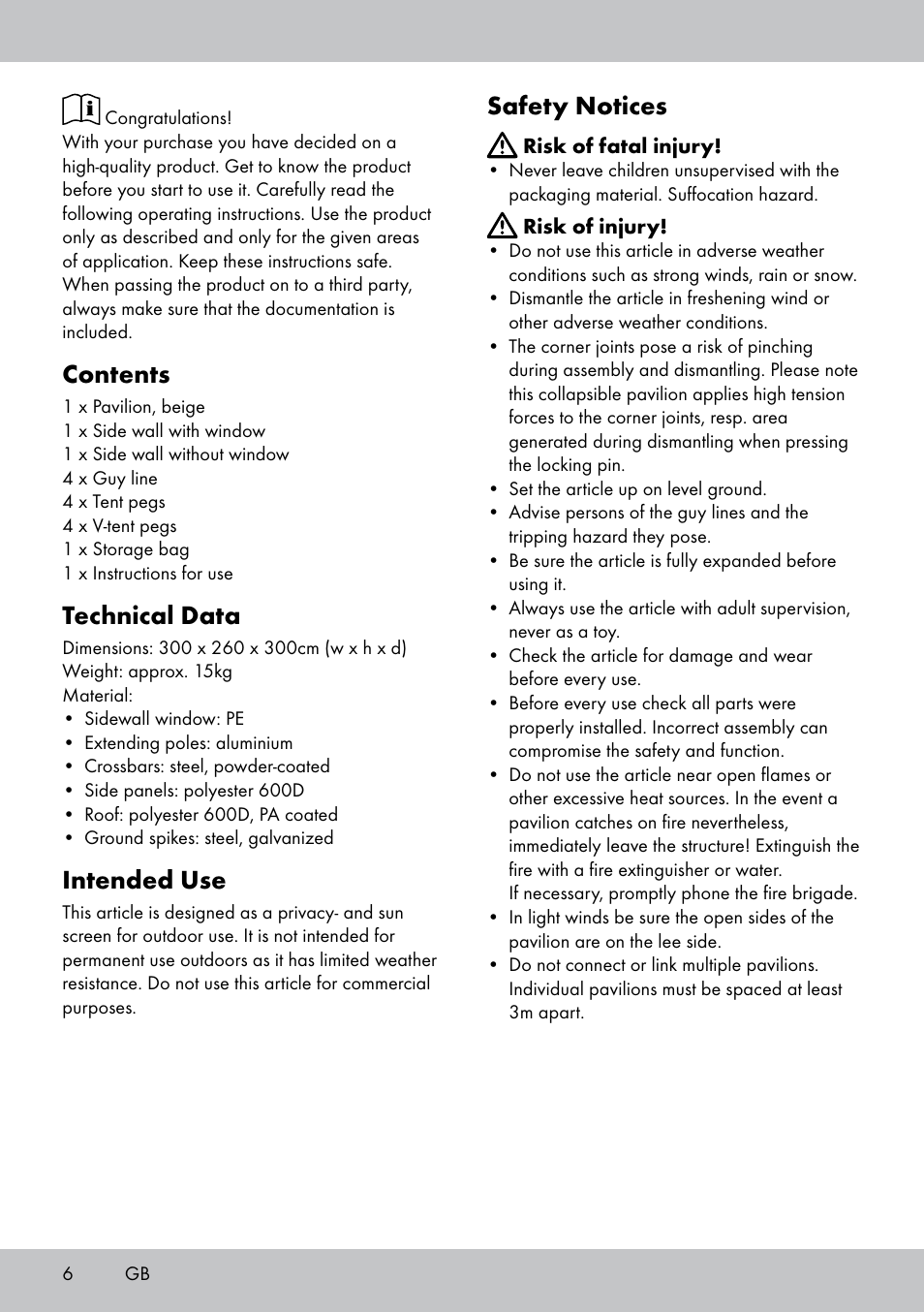 Florabest PA-1577 User Manual | Page 6 / 30
