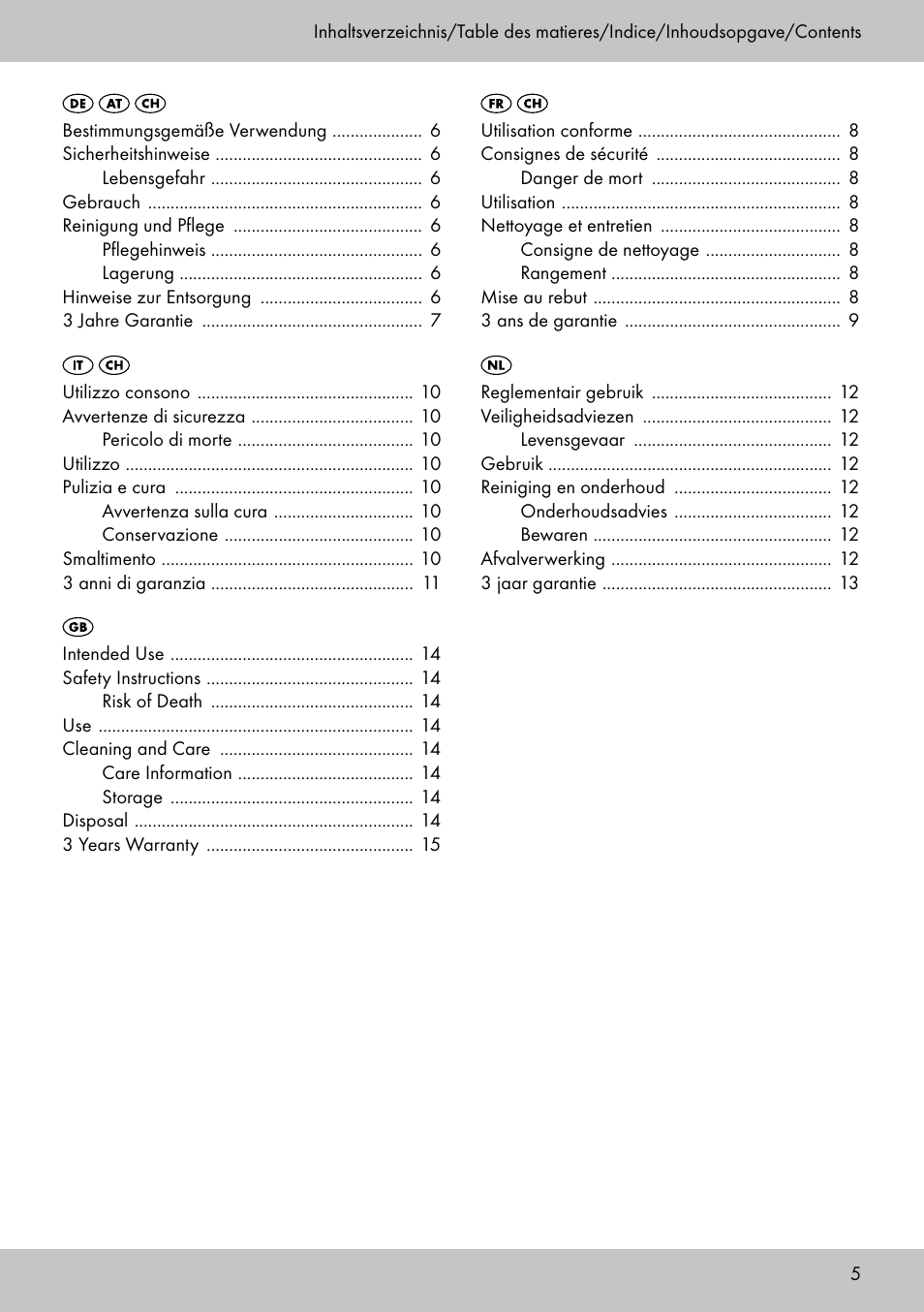 Florabest GP-1718 User Manual | Page 5 / 16