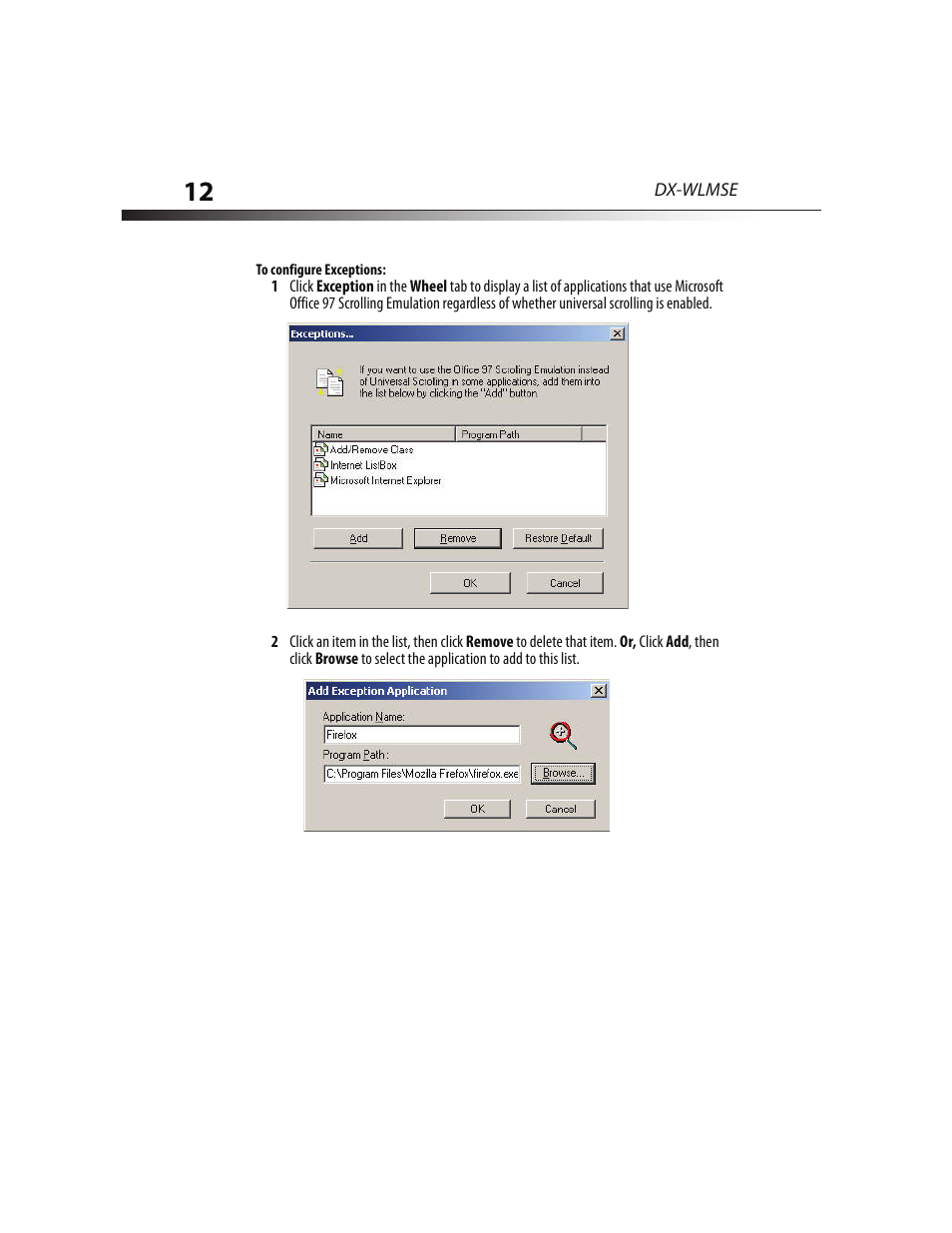 Dynex DX-WLMSE User Manual | Page 12 / 19