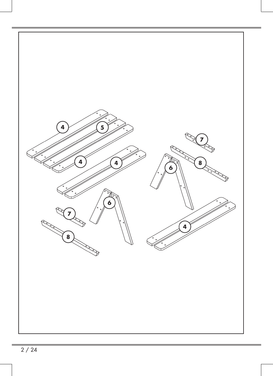 Florabest Kids' Picnic Table User Manual | Page 2 / 24