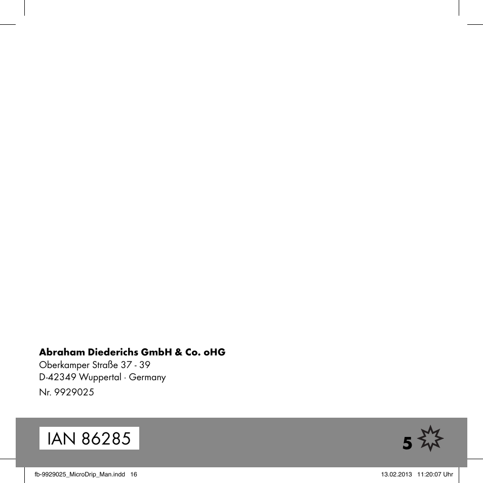 Florabest Drip Irrigation Set User Manual | Page 16 / 16