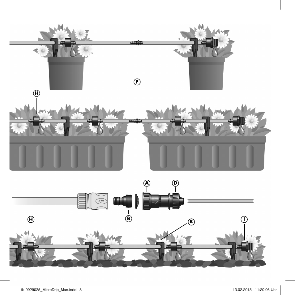 Florabest Drip Irrigation Set User Manual | Page 3 / 16