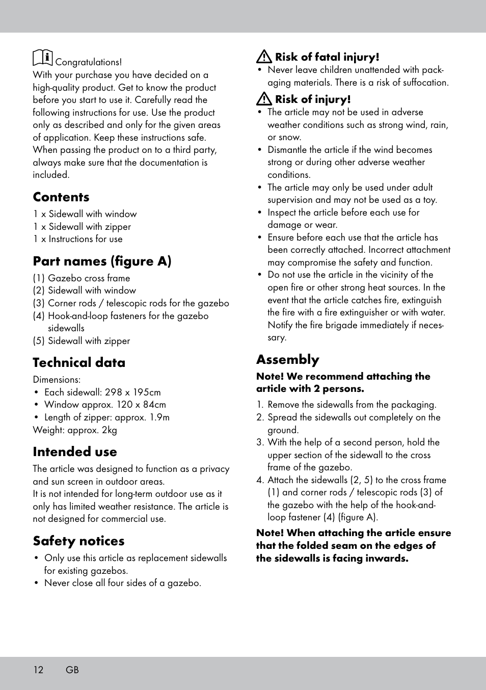 Florabest SP-1798 User Manual | Page 12 / 16