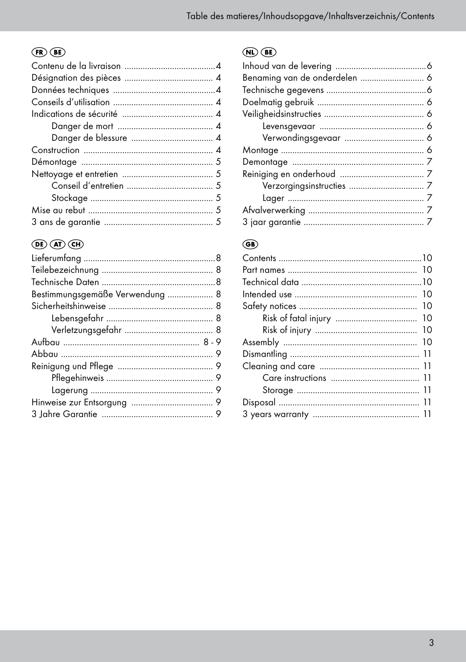 Florabest SP-1798 User Manual | Page 3 / 12