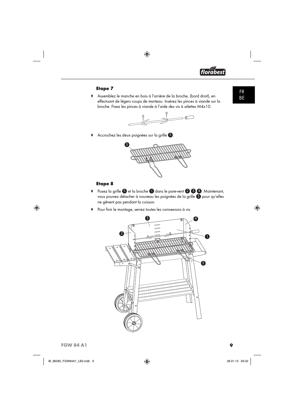 Fr be | Florabest FGW 84 A1 User Manual | Page 12 / 52