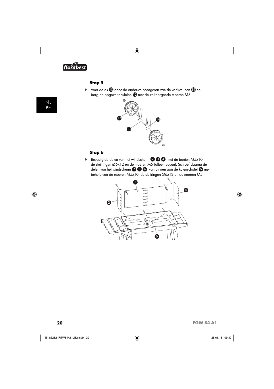 Nl be | Florabest FGW 84 A1 User Manual | Page 23 / 52