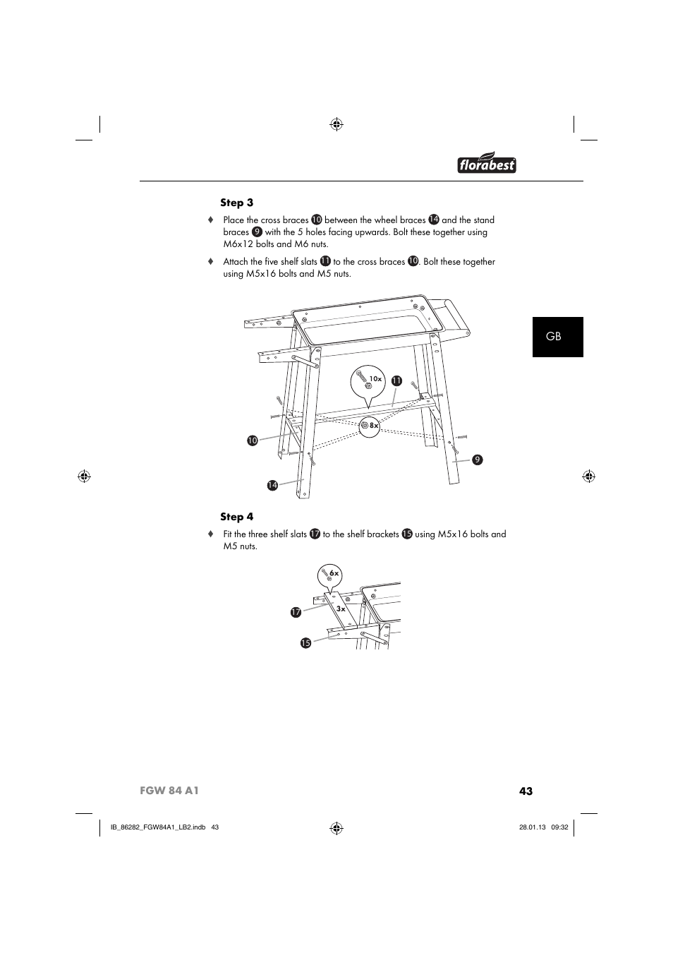 Florabest FGW 84 A1 User Manual | Page 46 / 52