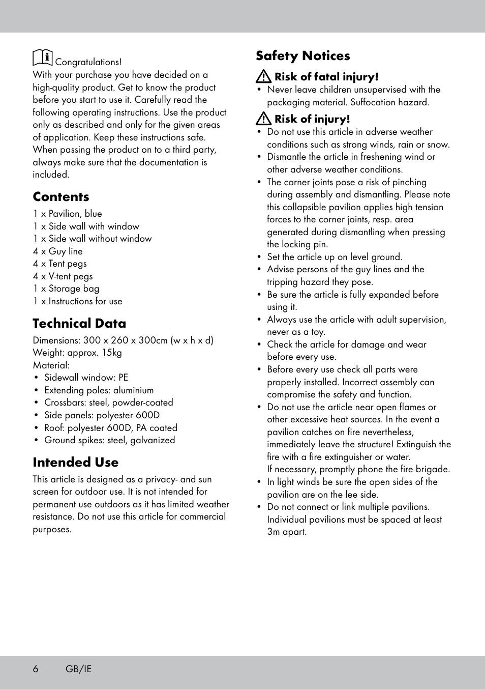 Florabest PA-1576 User Manual | Page 6 / 28