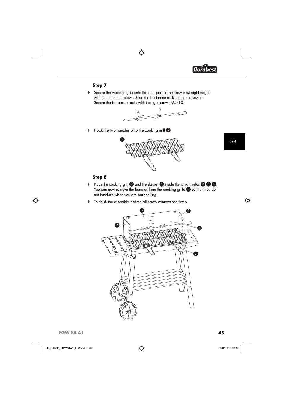 Florabest FGW 84 A1 User Manual | Page 48 / 52
