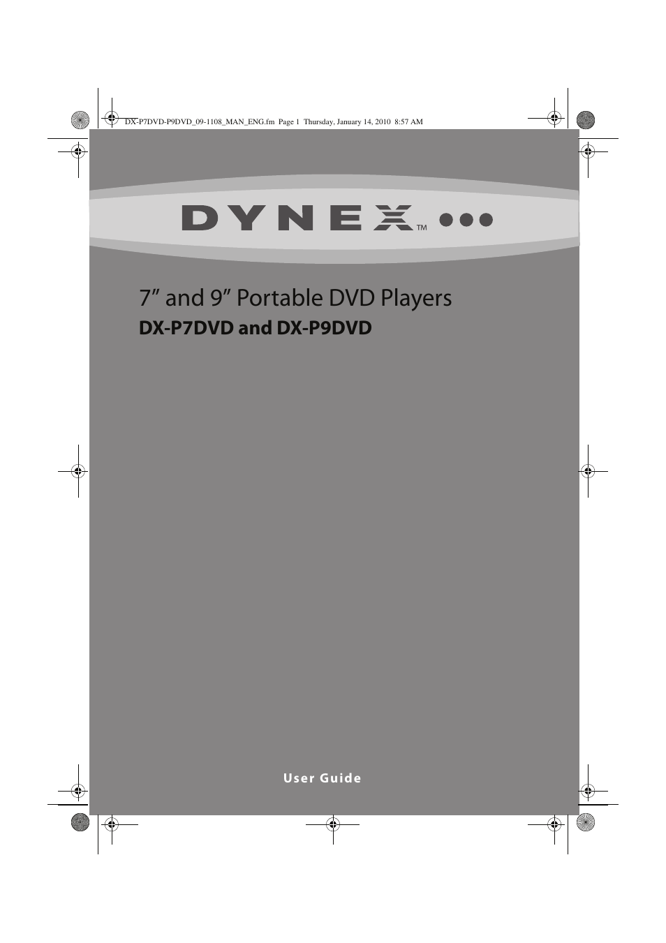 Dynex DX-P7DVD User Manual | 28 pages