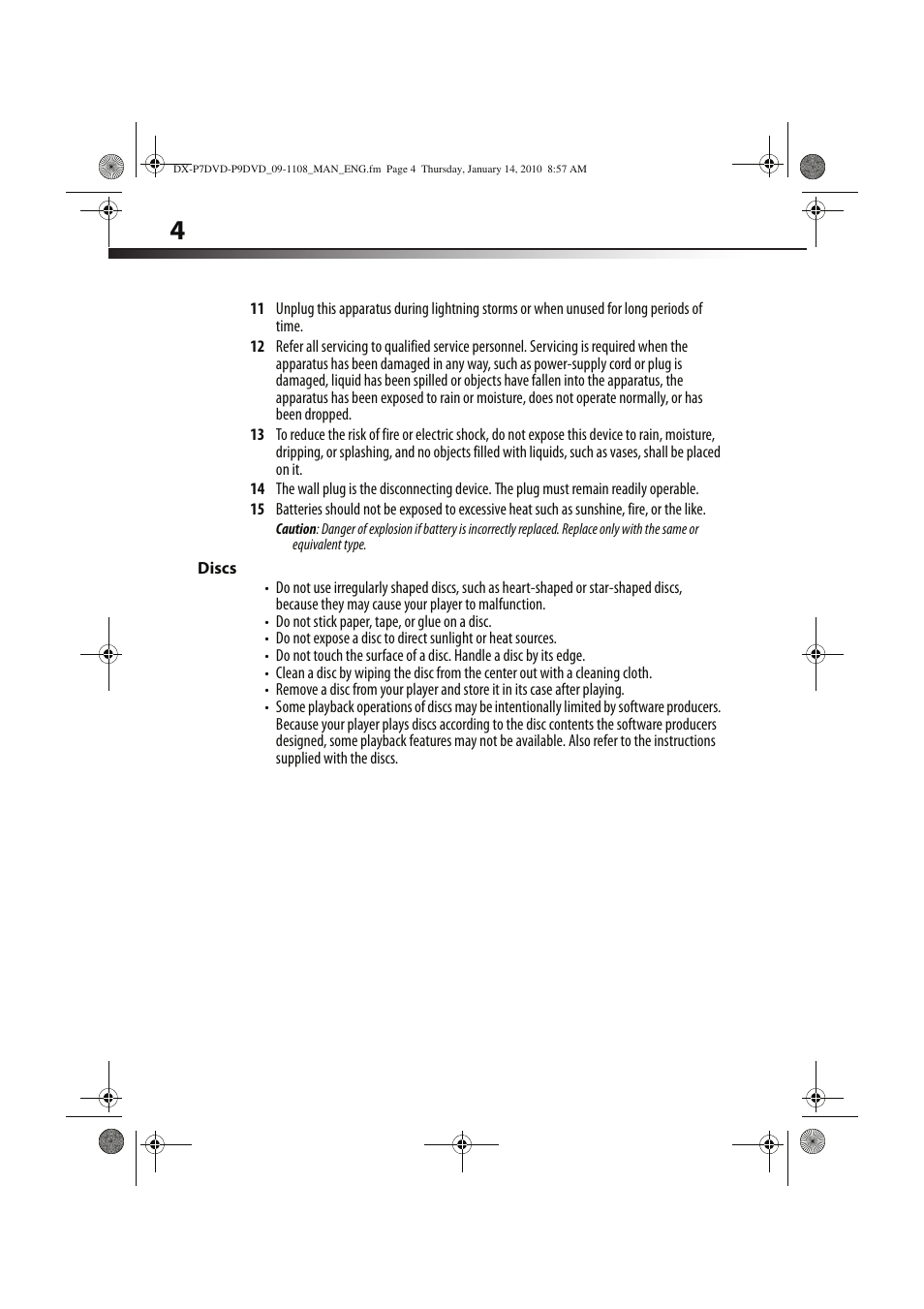 Dynex DX-P7DVD User Manual | Page 4 / 28