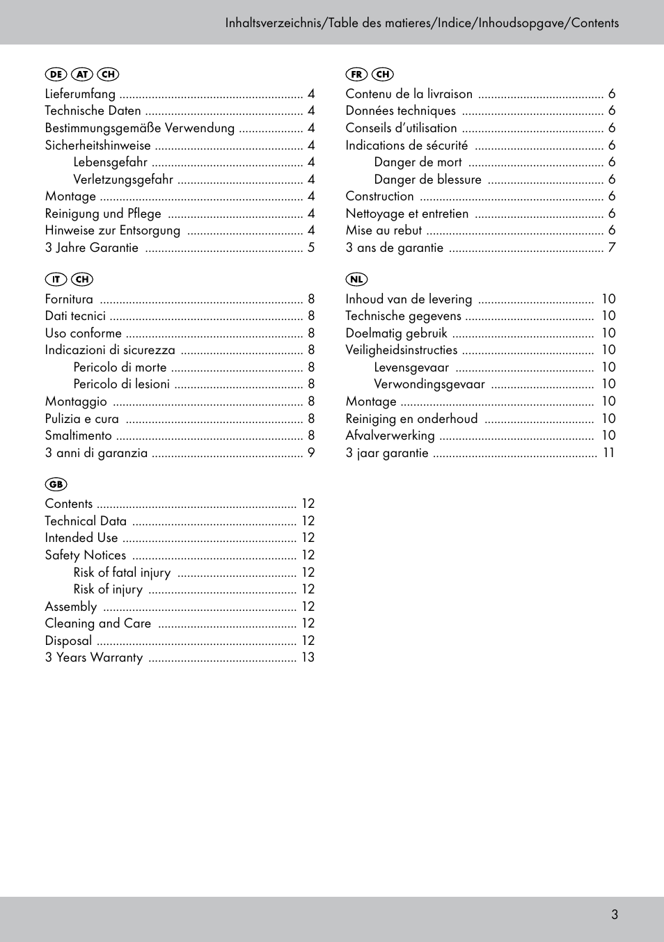 Florabest PS-1801 User Manual | Page 3 / 16
