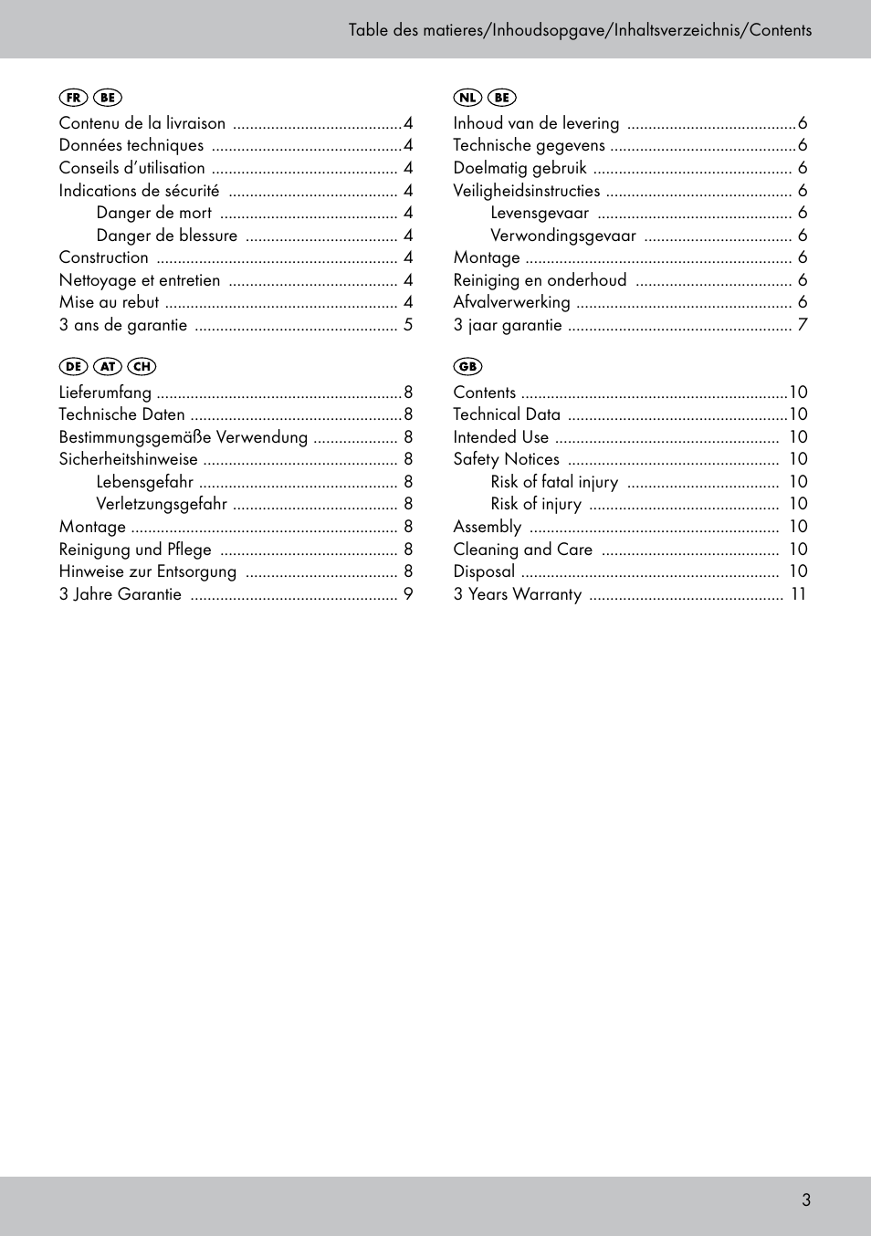 Florabest PS-1801 User Manual | Page 3 / 12