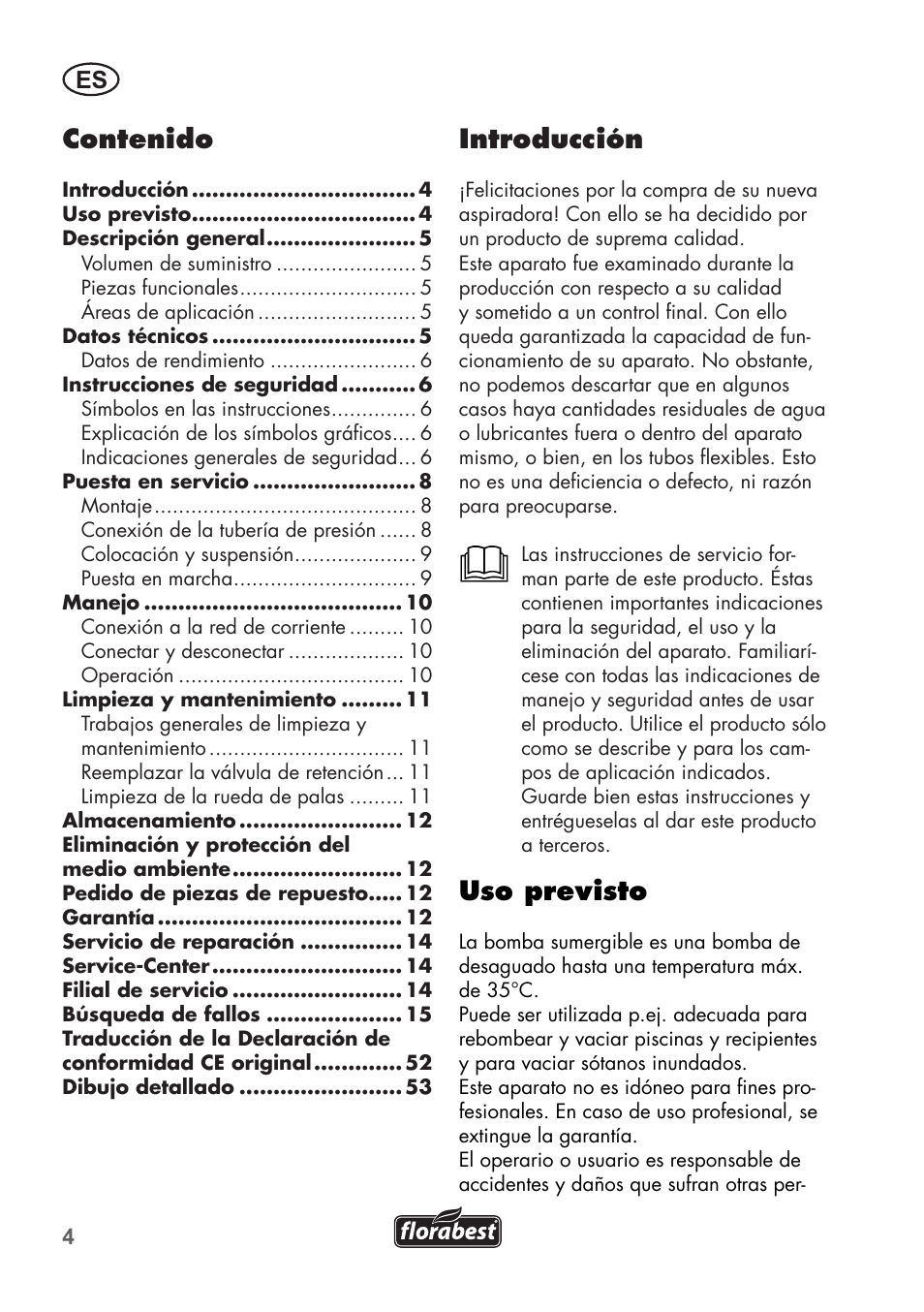 Florabest FTP 400 B2 User Manual | Page 4 / 54