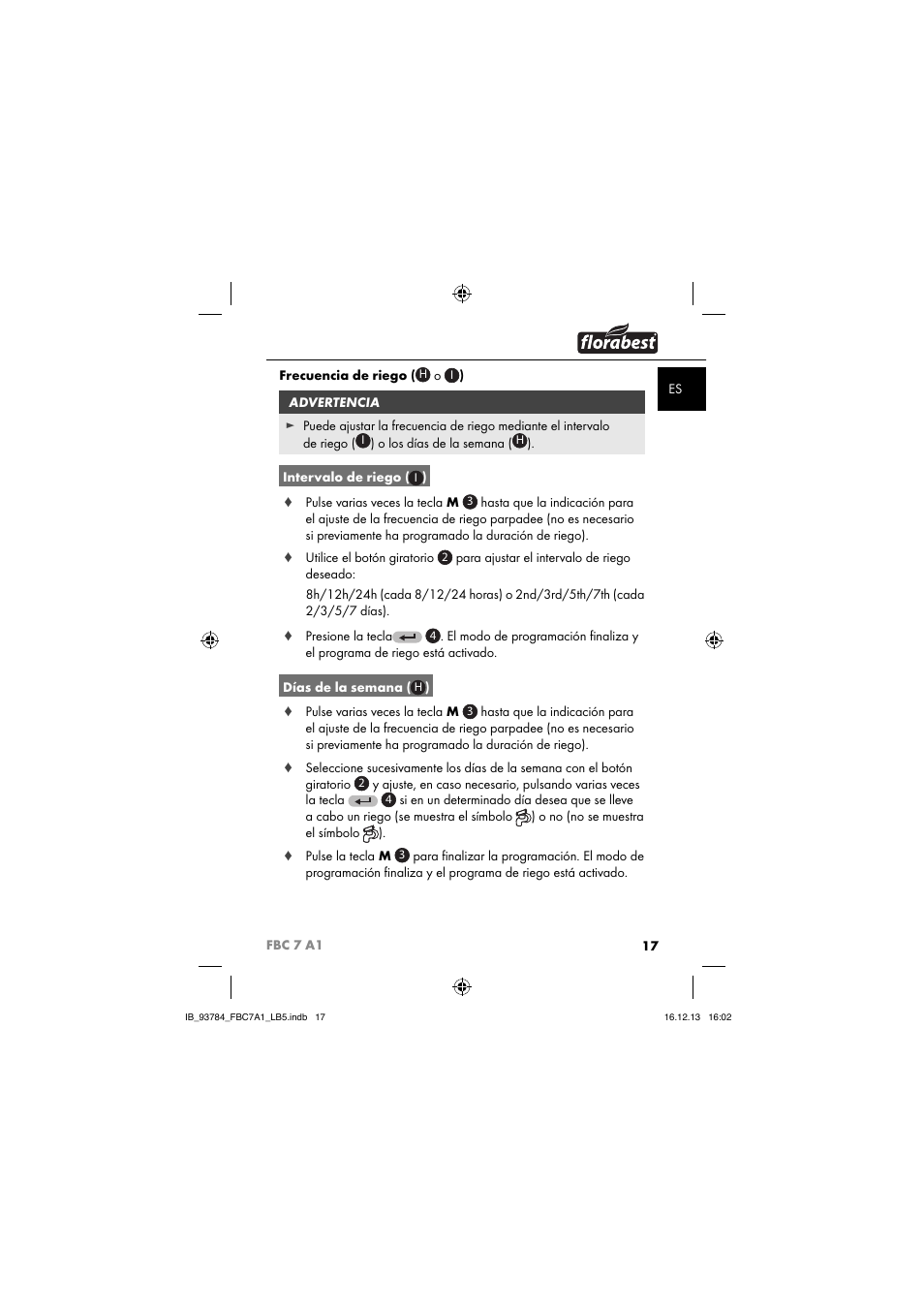 Florabest FBC 7 A1 User Manual | Page 20 / 133