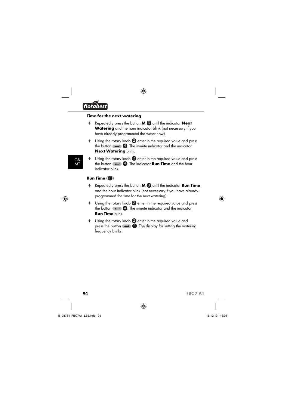 Florabest FBC 7 A1 User Manual | Page 97 / 133