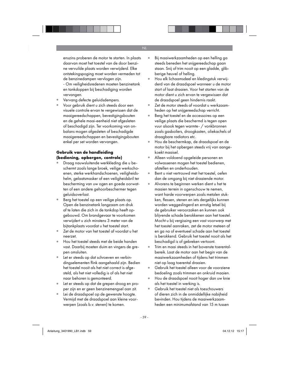 Florabest FBS 43 A1 User Manual | Page 59 / 90