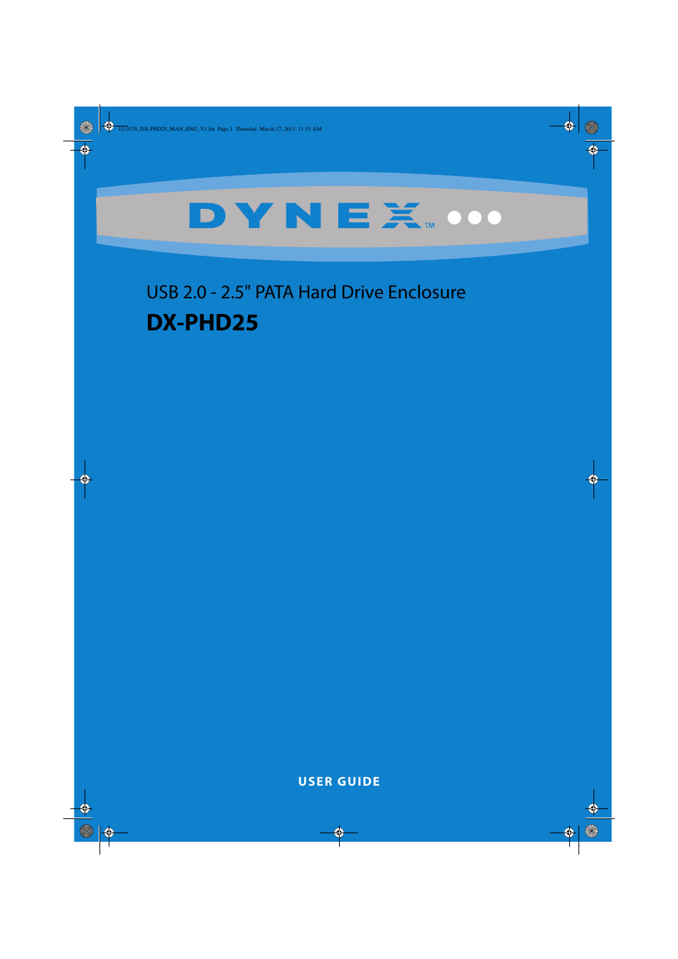 Dynex DX-PHD25 User Manual | 12 pages