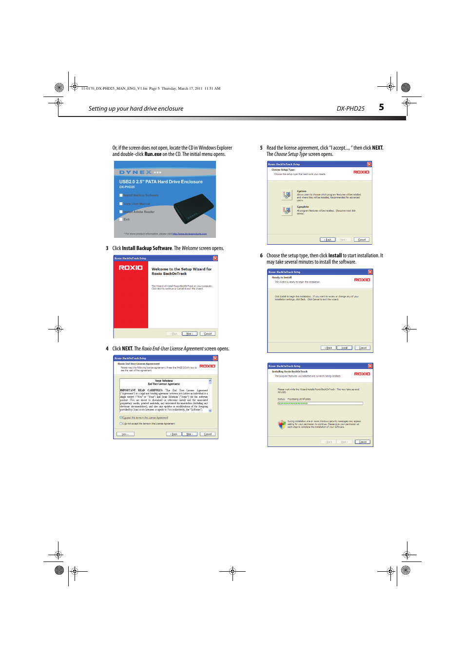 Dynex DX-PHD25 User Manual | Page 5 / 12