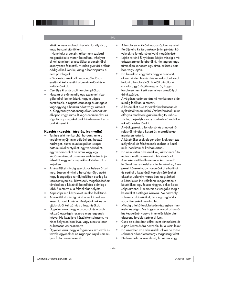 Florabest FBS 43 A1 User Manual | Page 25 / 122