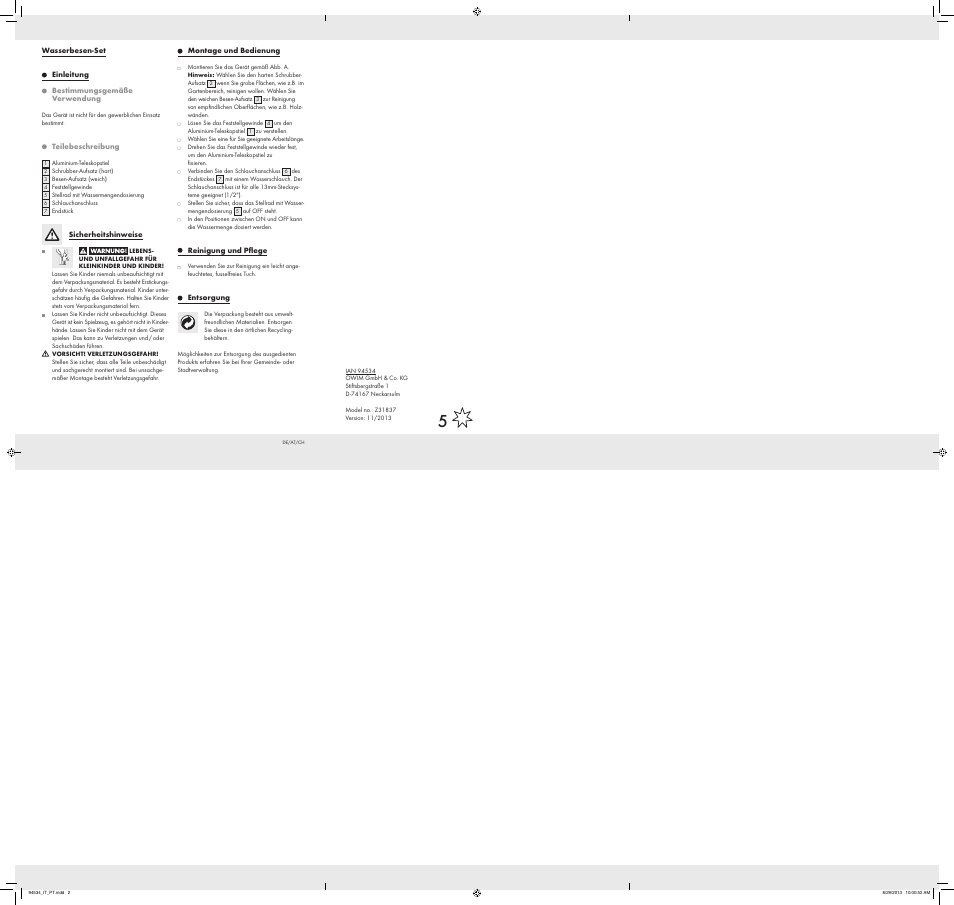 Florabest Z31837 User Manual | Page 2 / 2