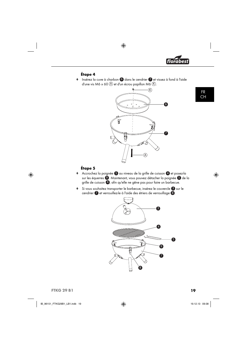 Fr ch | Florabest FTKG 29 B1 User Manual | Page 22 / 64