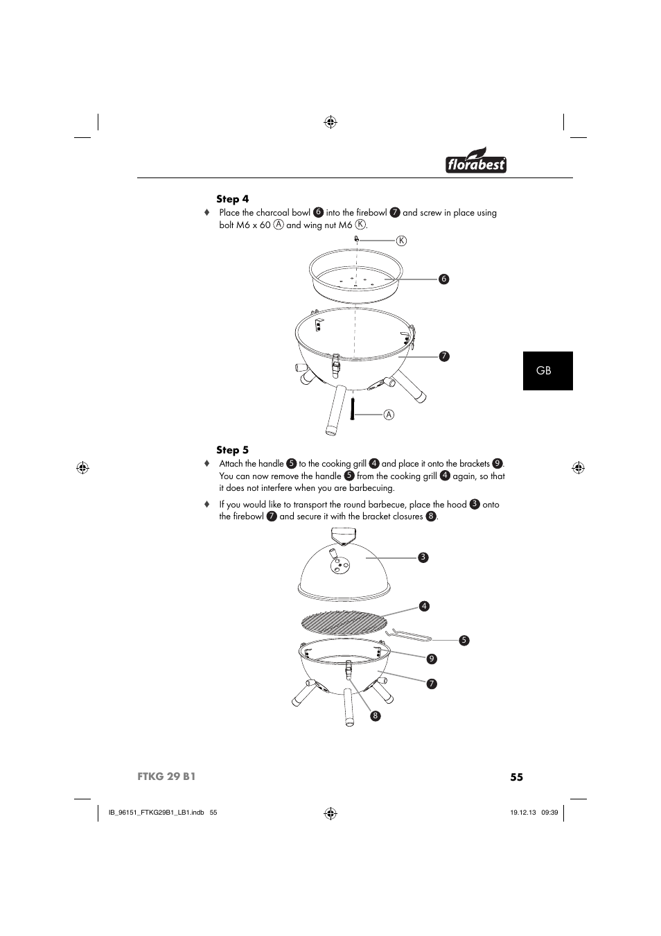 Florabest FTKG 29 B1 User Manual | Page 58 / 64