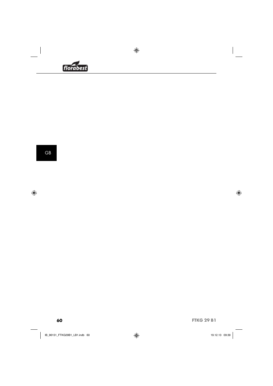 Florabest FTKG 29 B1 User Manual | Page 63 / 64