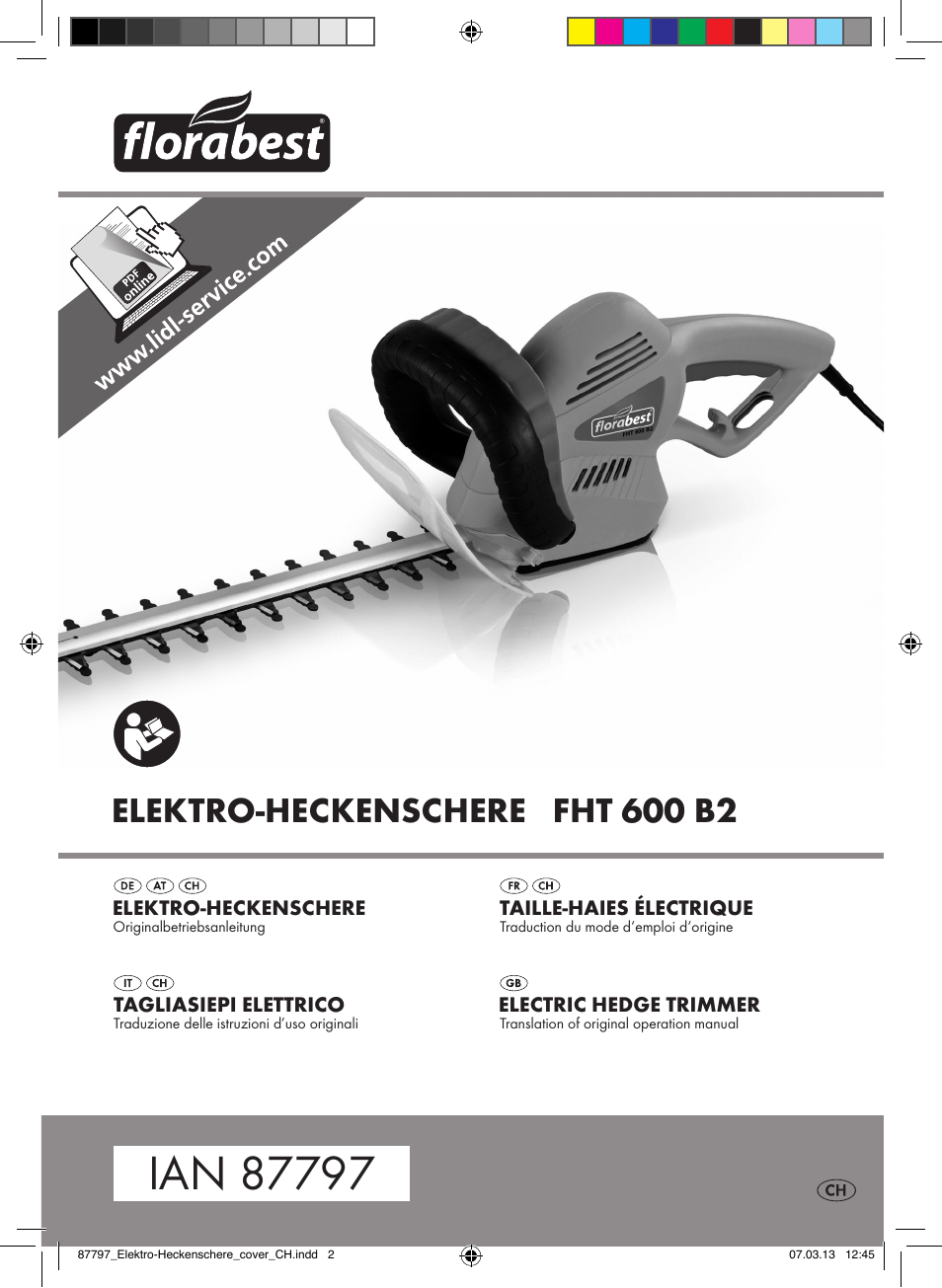 Florabest FHT 600 B2 User Manual | 54 pages