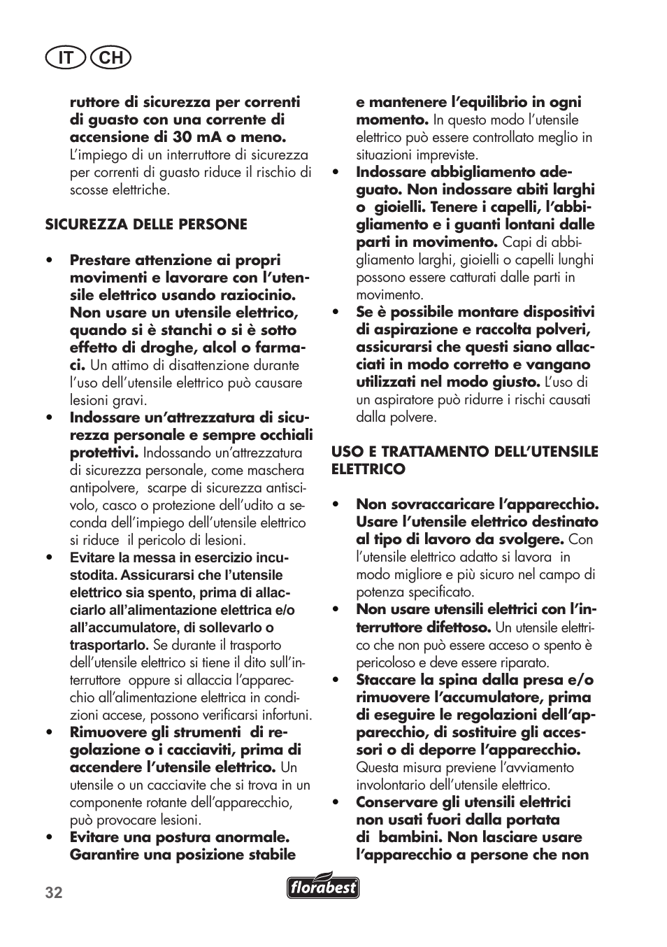 It ch | Florabest FHT 600 B2 User Manual | Page 32 / 54