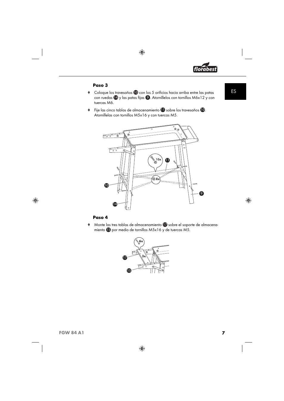 Florabest FGW 84 A1 User Manual | Page 10 / 64