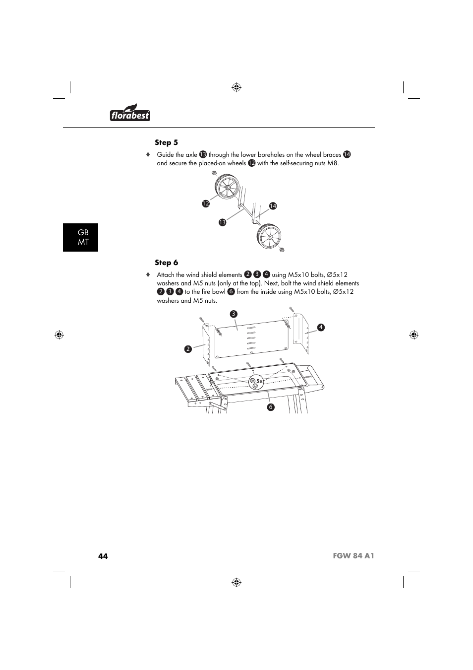 Gb mt | Florabest FGW 84 A1 User Manual | Page 47 / 64