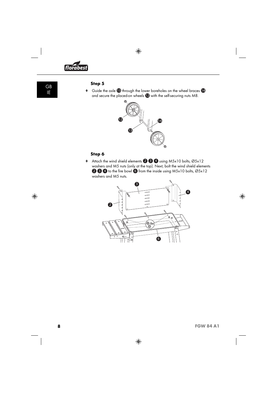 Gb ie | Florabest FGW 84 A1 User Manual | Page 11 / 88