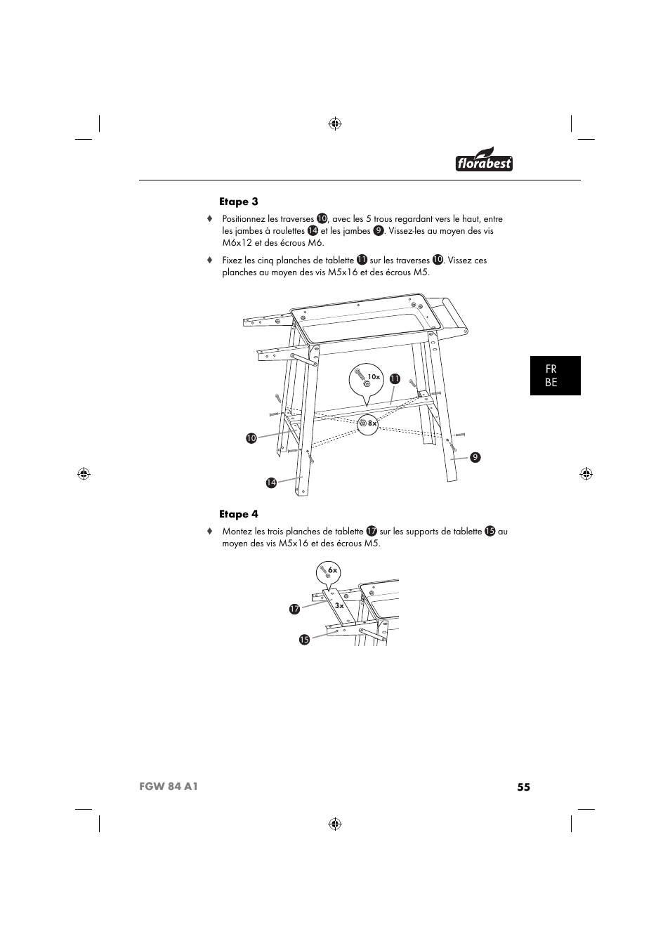 Fr be | Florabest FGW 84 A1 User Manual | Page 58 / 88