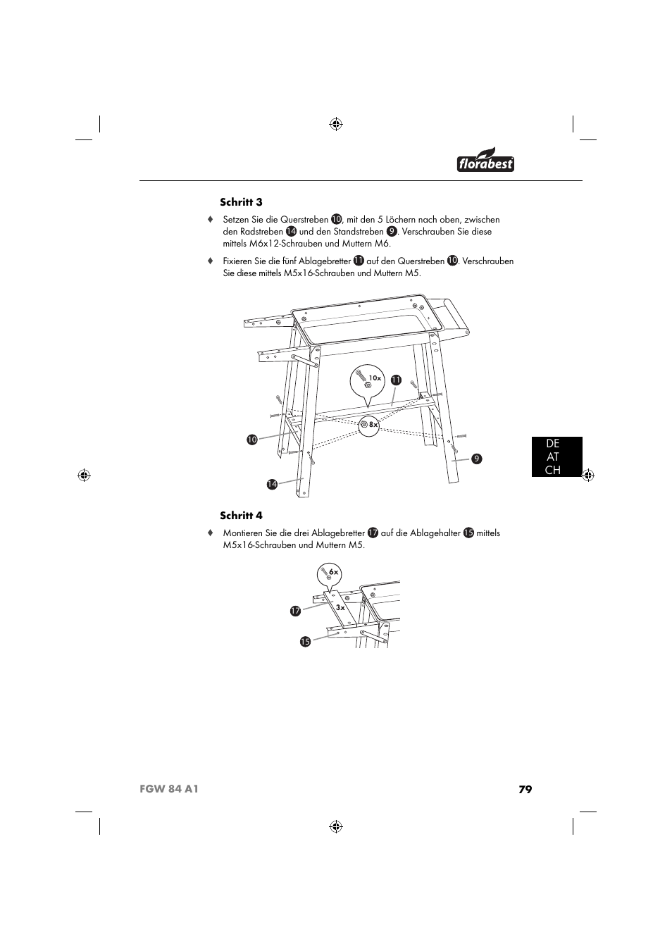 De at ch | Florabest FGW 84 A1 User Manual | Page 82 / 88